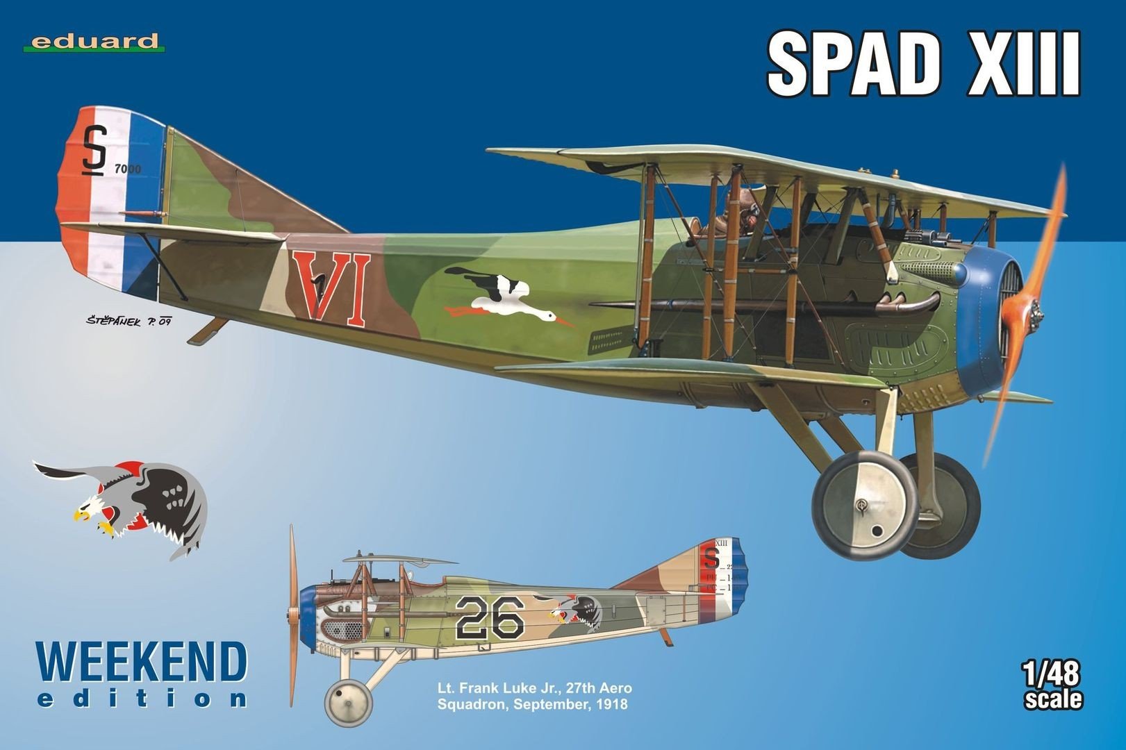 MAQUETTE EN BOIS AVION BIPLAN SPAD SX