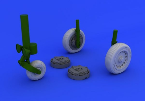 Mirage IIIc Wheels 1/32 Brassin (Italeri)