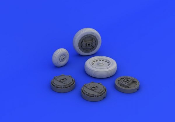 Mirage IIIc Wheels 1/32 Brassin (Italeri) – Image 3