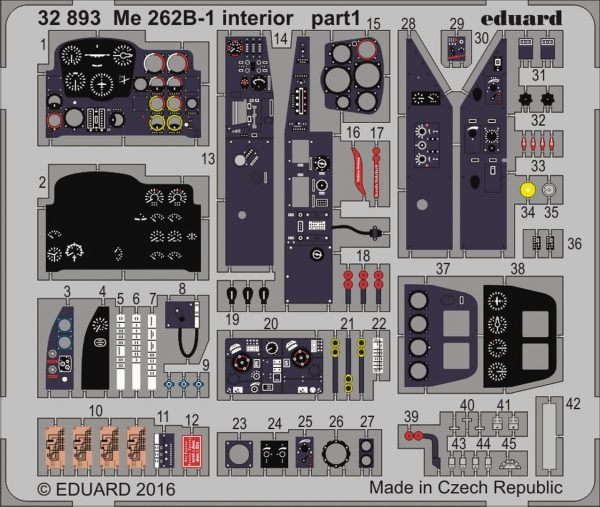 Me 262B-1 Interior 1/32 (Revell)