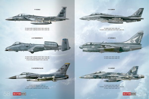 USAF/US Navy Air Superiority Grey Camouflages Solution Book (Multilanguage) – Image 9