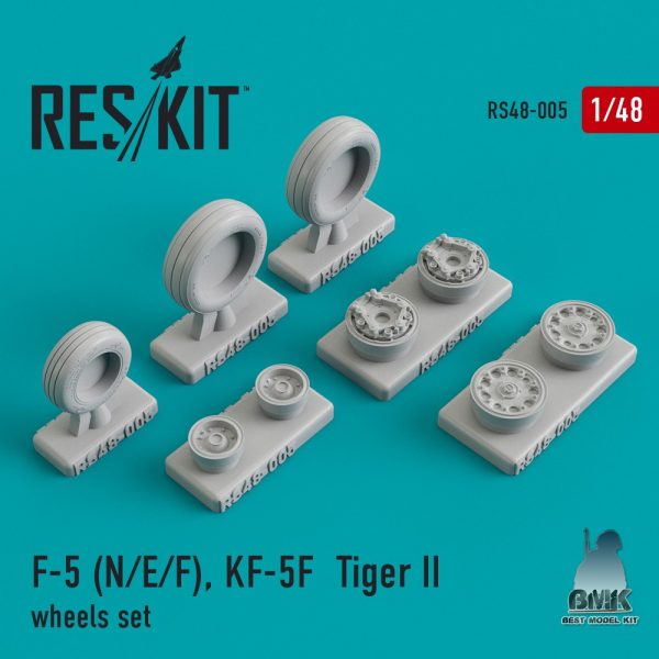 F-5 (N/E/F), KF-5F Tiger II Wheels Set 1/48