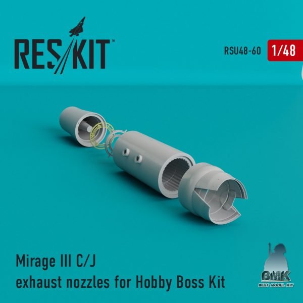 Mirage III C/J Exhaust Nozzles for Hobby Boss 1/48