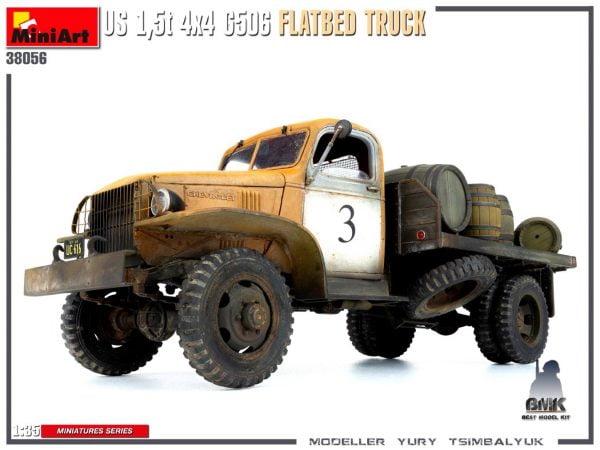 US 1,5t 4x4 G506 Flatbed Truck – Image 3