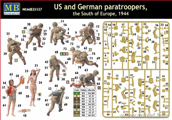 Us and German Paratroopers. The south of Europe. 1944 – Image 2