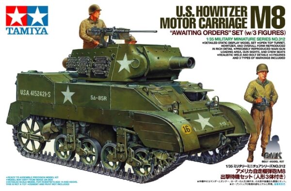 M8 US Howitzer Motor Carriage "Awaiting Order" Set w/ 3 figures