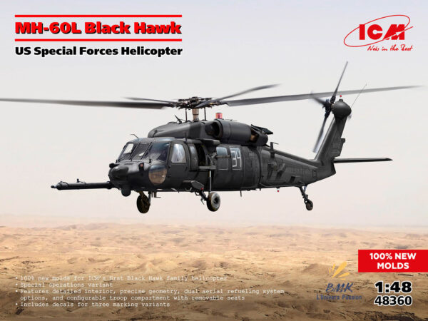 MH-60L Black Hawk - US Special Forces Helicopter (100% New Mold)