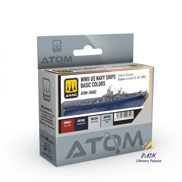 ATOM Set - WWII US Navy Ships Basic Colors Set