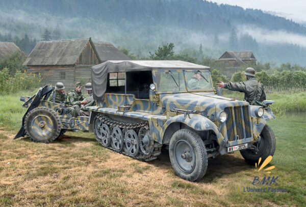 Sd.Kfz.10 Demag D7 with 7,5cm lelG 18 and Crew – Image 2