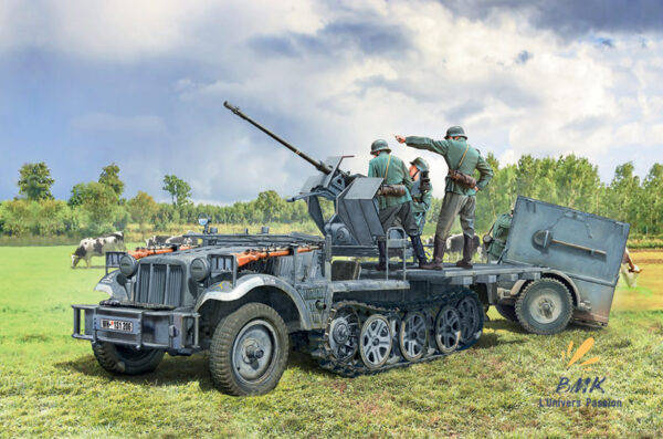 Sd.Kfz.10/4 with Flak 30 and Crew – Image 2